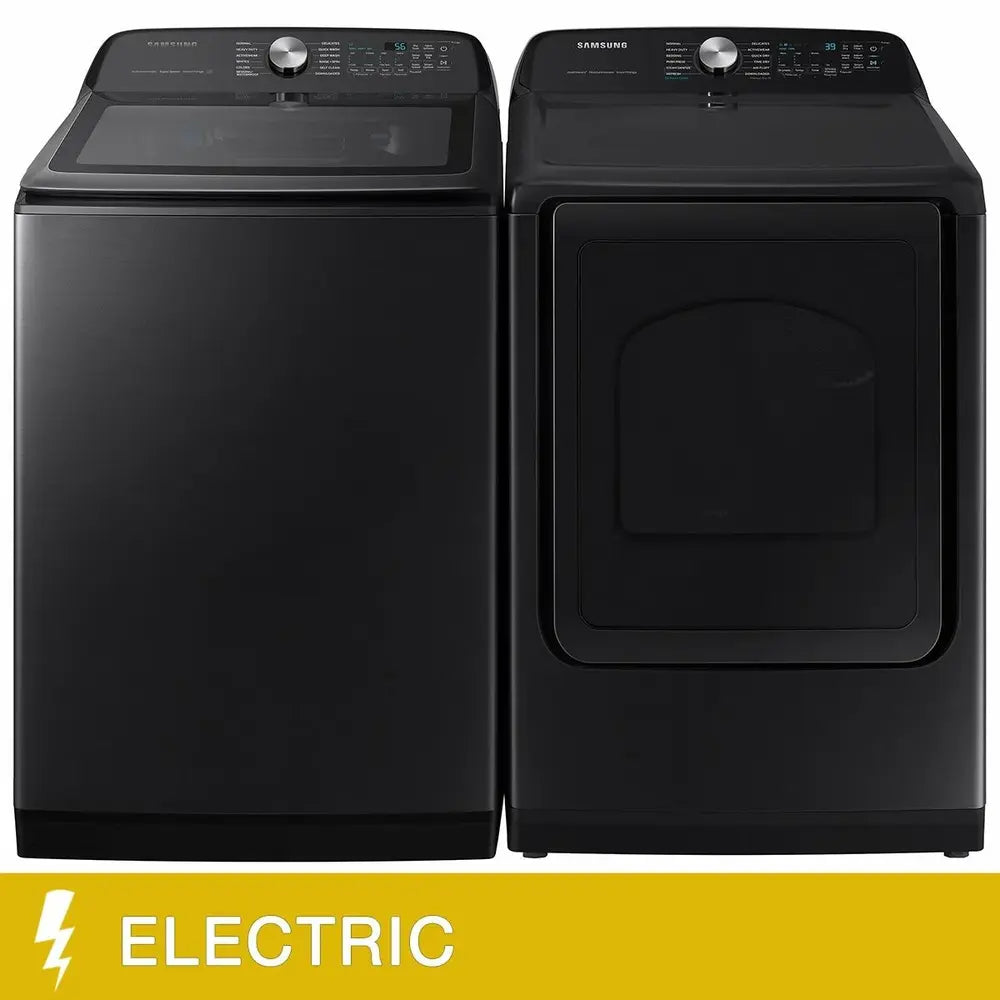 Samsung Ensemble laveuse et sécheuse haute efficacité – Modèles WA52DG5500AV & DVE50A5405V - Noir inoxydable - Neuf/Boîte ouverte