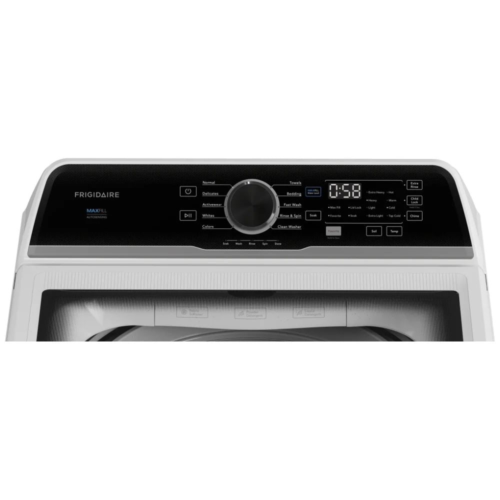 Frigidaire 4,4 pi³ Laveuse à chargement vertical avec option Max Fill – Modèle FLVW7523BW - Blanc - Neuf/Boîte ouverte