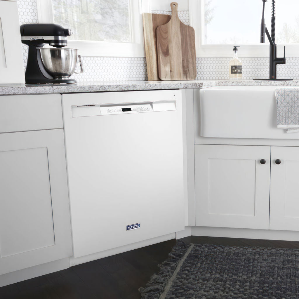 Maytag Lave-vaisselle encastrable 24 pouces avec PowerBlast® – Modèle MDB4949SKW - Blanc - Neuf/Boîte ouverte