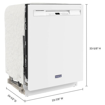 Maytag Lave-vaisselle encastrable 24 pouces avec PowerBlast® – Modèle MDB4949SKW - Blanc - Neuf/Boîte ouverte