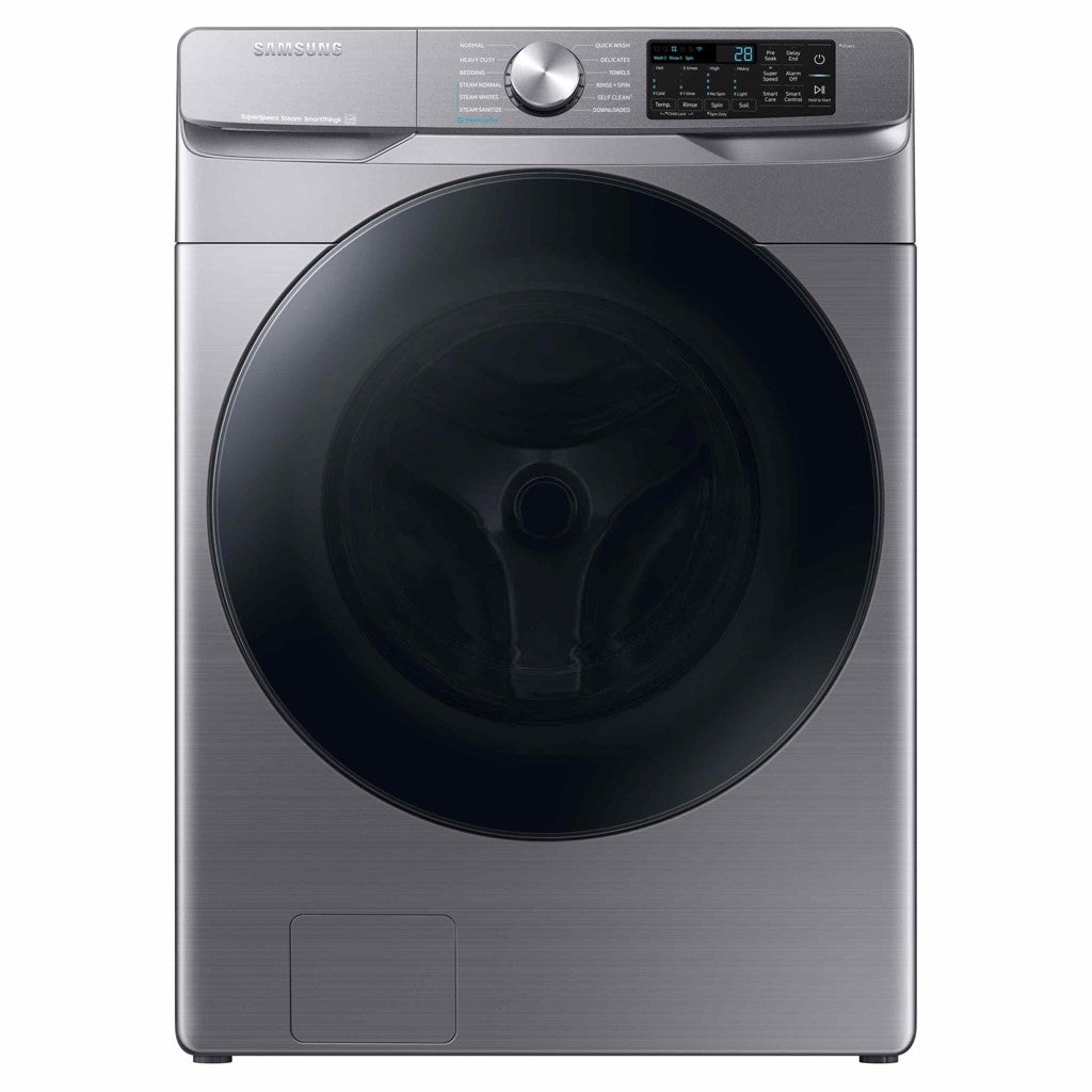 Ensemble laveuse à chargement frontal et sécheuse électrique Samsung – WF45B6300AP & DVE45B6300P (Finition Platinum) - Neuf/Boîte ouverte