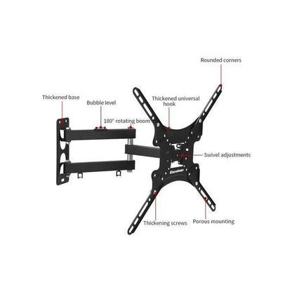 Heavy Duty TV Wall Mount - Full Motion 180° for 14" to 55" Screens