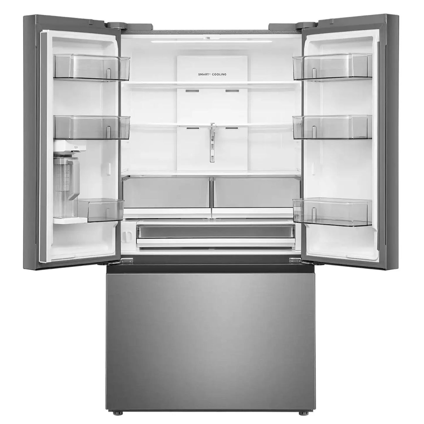 Midea 26,5 pi³ Réfrigérateur porte française profondeur comptoir 36 pouces – Modèle MRF27I4BST - Acier inoxydable - Neuf/Boîte ouverte