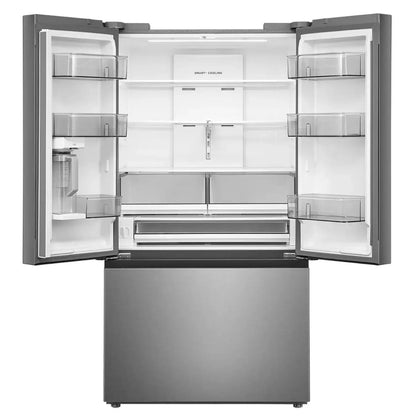 Midea 26,5 pi³ Réfrigérateur porte française profondeur comptoir 36 pouces – Modèle MRF27I4BST - Acier inoxydable - Neuf/Boîte ouverte