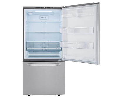 LG 26 pi³ Réfrigérateur à congélateur inférieur 33 pouces – Modèle LRDCS2603S - Acier inoxydable PrintProof - Neuf/Boîte ouverte