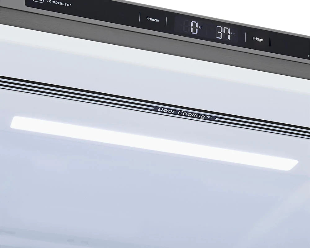 LG 26 pi³ Réfrigérateur à congélateur inférieur 33 pouces – Modèle LRDCS2603S - Acier inoxydable PrintProof - Neuf/Boîte ouverte