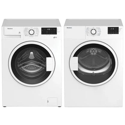 Blomberg Front Load Washer and Electric Dryer Combo - WM72200W &amp; DV17600W2