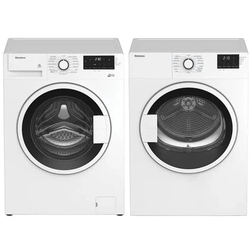 Ensemble laveuse à chargement frontal et sécheuse électrique Blomberg - WM72200W & DV17600W2