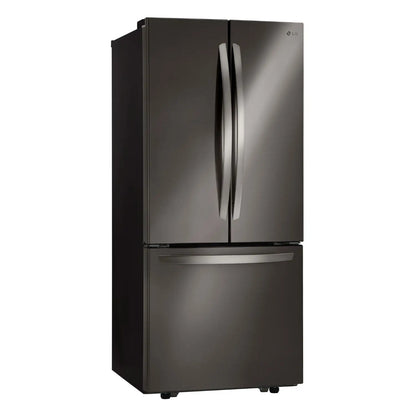 LG 21,8 pi³ Réfrigérateur à congélateur inférieur porte française – Modèle LRFNS2200D - Noir inoxydable - Neuf/Boîte ouverte