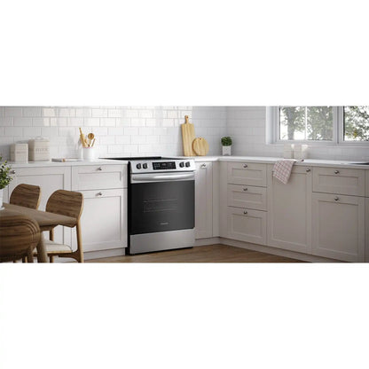 Frigidaire FCFE306CAS – 30-inch Freestanding Electric Range, EvenTemp Convection, Stainless Steel - New/Open Box
