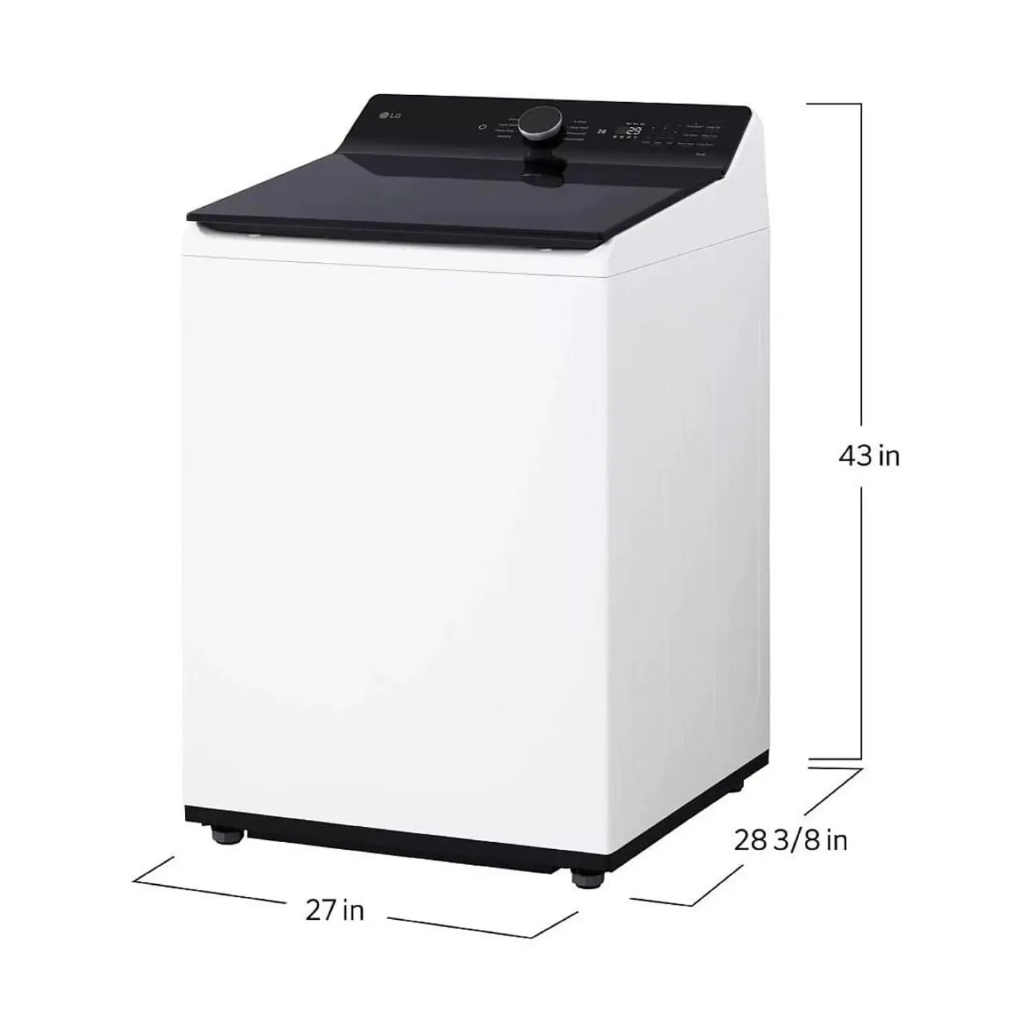 LG 5,8 pi³ Laveuse à chargement vertical haute efficacité – Modèle WT8400CW - Blanc - Neuf/Boîte ouverte