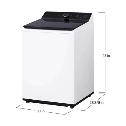 LG 5,8 pi³ Laveuse à chargement vertical haute efficacité – Modèle WT8400CW - Blanc - Neuf/Boîte ouverte