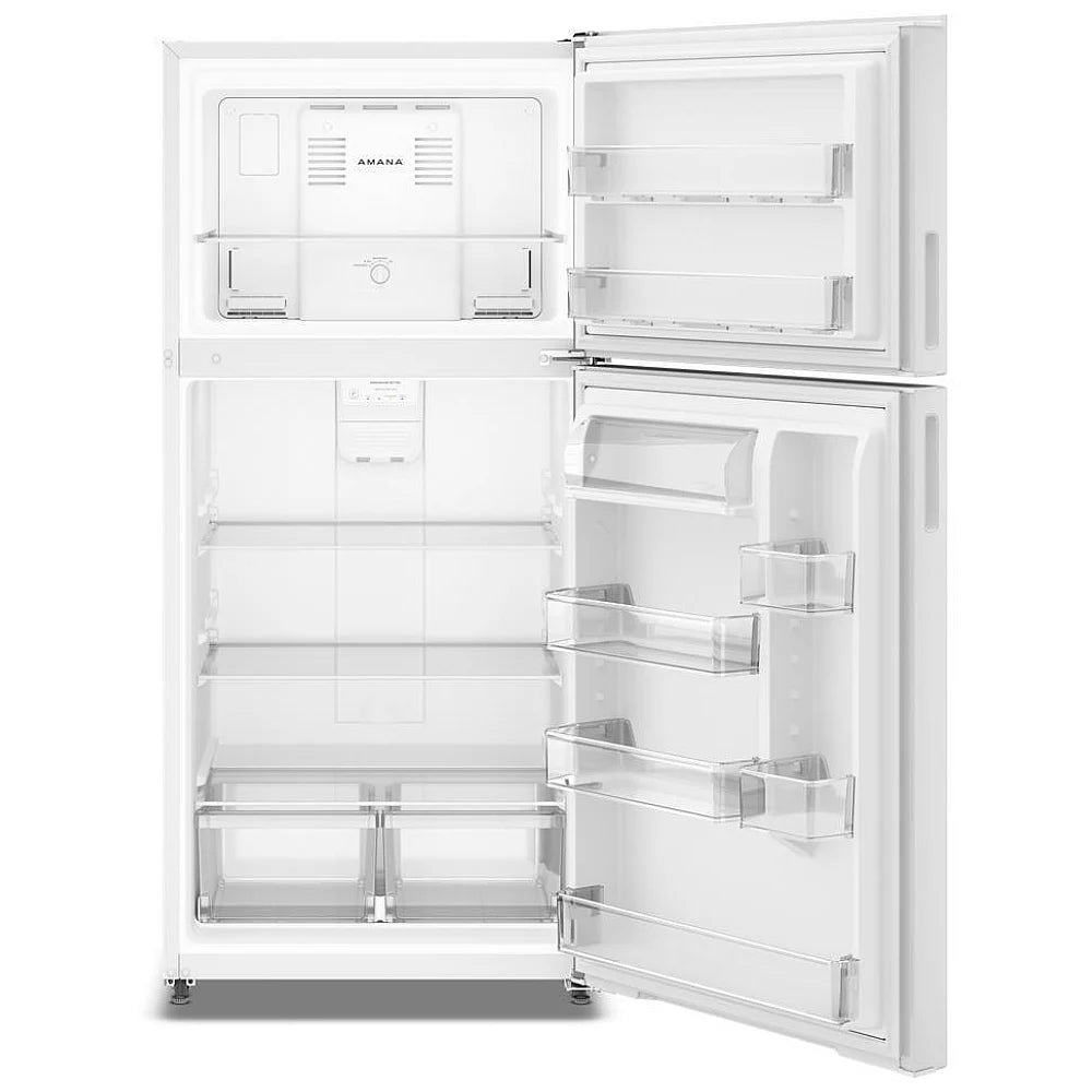 Amana 19 pi³ Réfrigérateur à congélateur supérieur – Modèle ARTX2419SW - Neuf/Boîte ouverte
