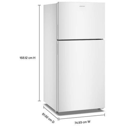 Amana 19 pi³ Réfrigérateur à congélateur supérieur – Modèle ARTX2419SW - Neuf/Boîte ouverte