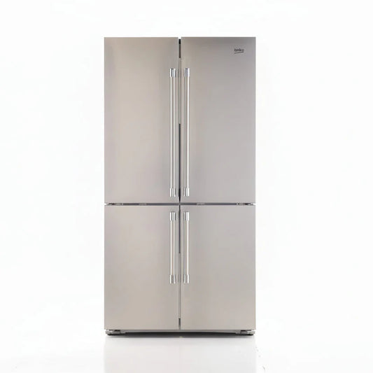 Beko 20.9  pi³ réfrigérateur 4 portes à portes françaises (French Door) – profondeur comptoir – Modèle BFFD3626SS- Neuf/Boîte ouverte