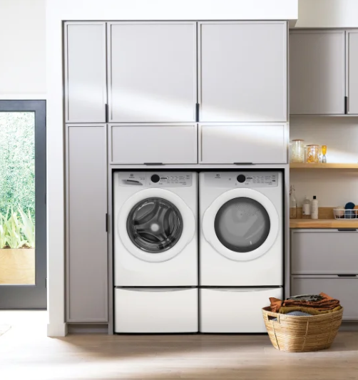 Electrolux Ensemble laveuse frontale & sécheuse électrique – Modèle V100437 - Blanc - Neuf/Boîte ouverte