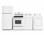 Amana Ensemble 4 électroménagers – Réfrigérateur ARTX2419SW, Cuisinière YAER6303MFW, Laveuse NTW4519SW et Sécheuse YNED4655EW - Blanc - Neuf/Boîte ouverte