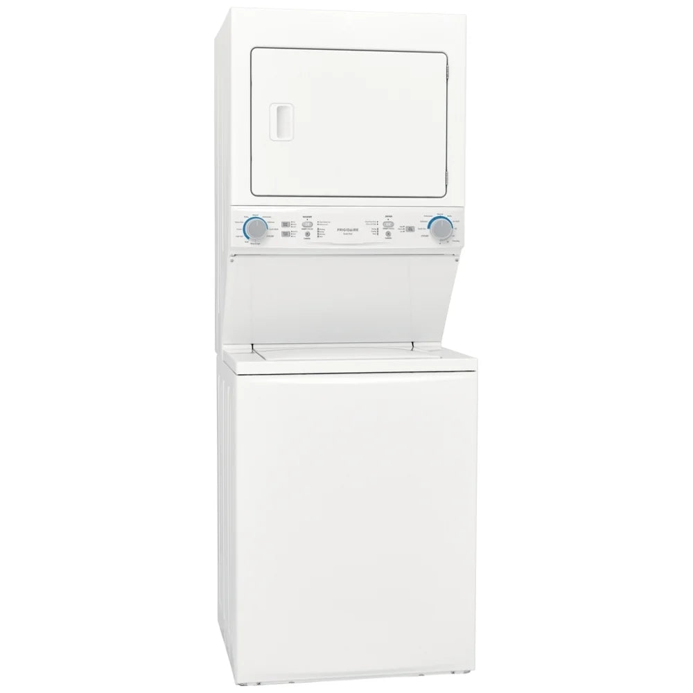 Frigidaire 4,5 / 5,6 pi³ Centre de lavage laveuse-sécheuse superposé 27 po – Modèle FLCE752CAW - Blanc - Neuf/Boîte ouverte