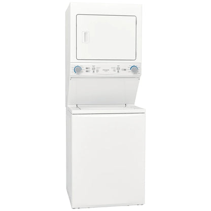 Frigidaire 4,5 / 5,6 pi³ Centre de lavage laveuse-sécheuse superposé 27 po – Modèle FLCE752CAW - Blanc - Neuf/Boîte ouverte