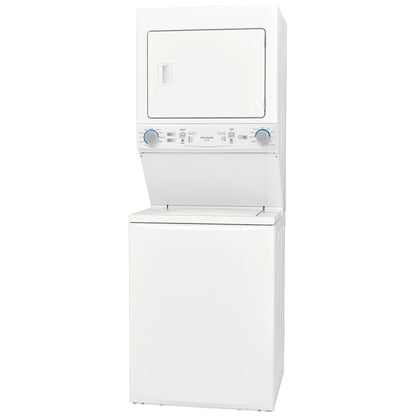 Frigidaire 4,5 / 5,6 pi³ Centre de lavage laveuse-sécheuse superposé 27 po – Modèle FLCE752CAW - Blanc - Neuf/Boîte ouverte