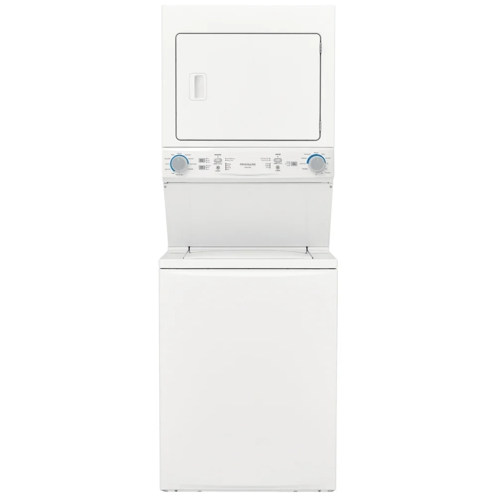 Frigidaire 4,5 / 5,6 pi³ Centre de lavage laveuse-sécheuse superposé 27 po – Modèle FLCE752CAW - Blanc - Neuf/Boîte ouverte