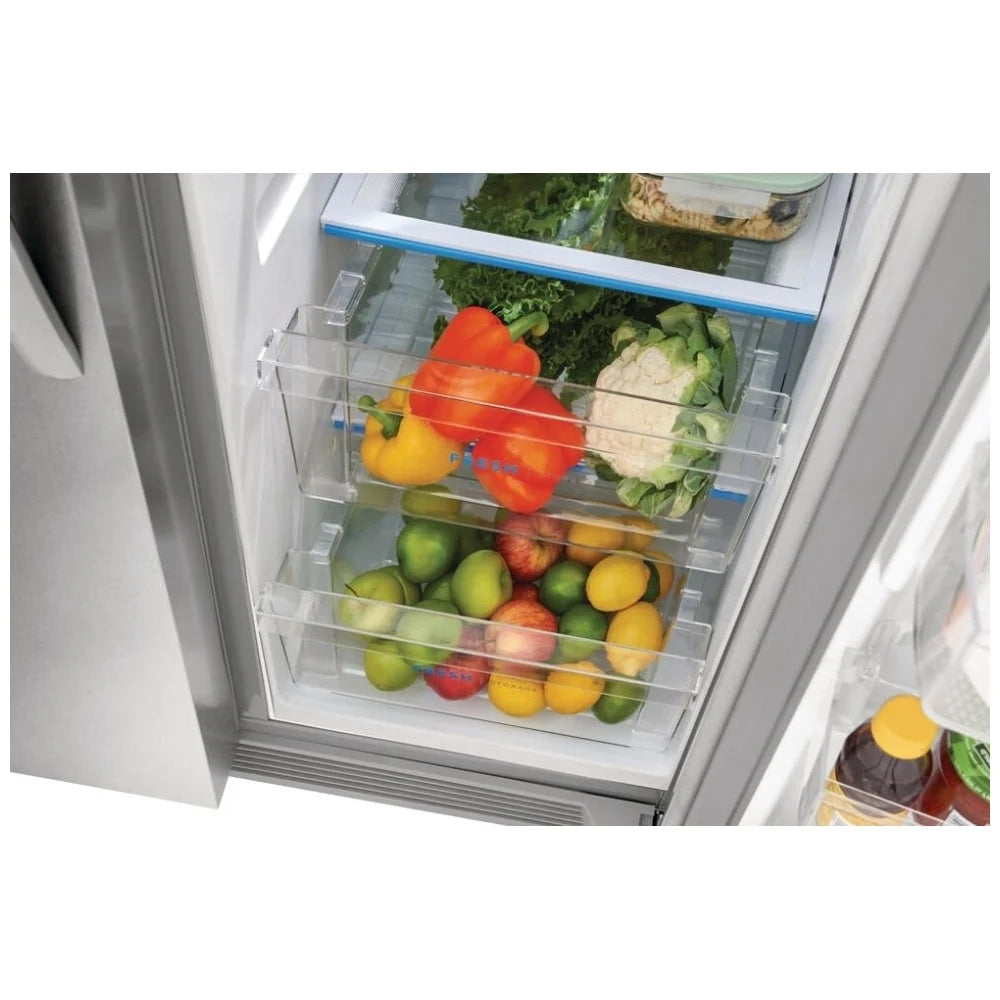 Frigidaire 22,3 pi³ Réfrigérateur côte à côte – Modèle FRSS2323AS - Neuf/Boîte ouverte