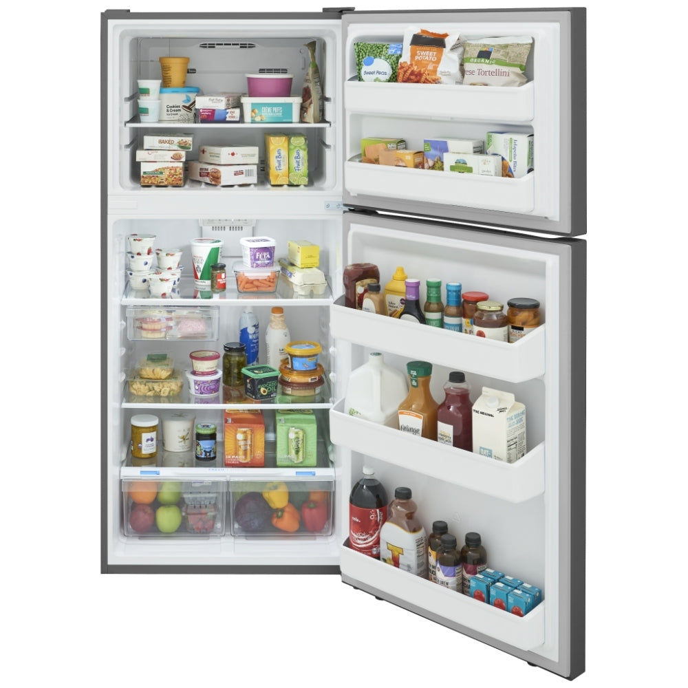 Frigidaire 18,3 pi³ Réfrigérateur à congélateur supérieur – Modèle FRTE1835AS - Acier inoxydable - Neuf/Boîte ouverte