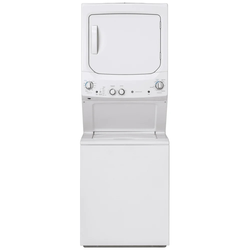 GE 4,4 / 5,9 pi³ Centre de lavage laveuse-sécheuse superposé 27 po – Modèle GUD27ESMMWW - Blanc - Neuf/Boîte ouverte