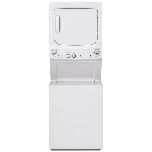 GE 4,4 / 5,9 pi³ Centre de lavage laveuse-sécheuse superposé 27 po – Modèle GUD27ESMMWW - Blanc - Neuf/Boîte ouverte