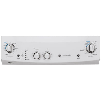 GE 4,4 / 5,9 pi³ Centre de lavage laveuse-sécheuse superposé 27 po – Modèle GUD27ESMMWW - Blanc - Neuf/Boîte ouverte
