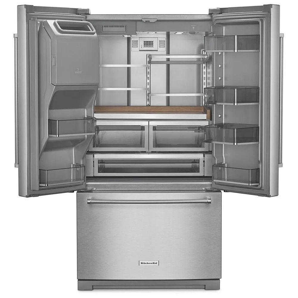 KitchenAid 26,8 pi³ Réfrigérateur à portes françaises – Modèle KRFF577KPS - Neuf/Boîte ouverte