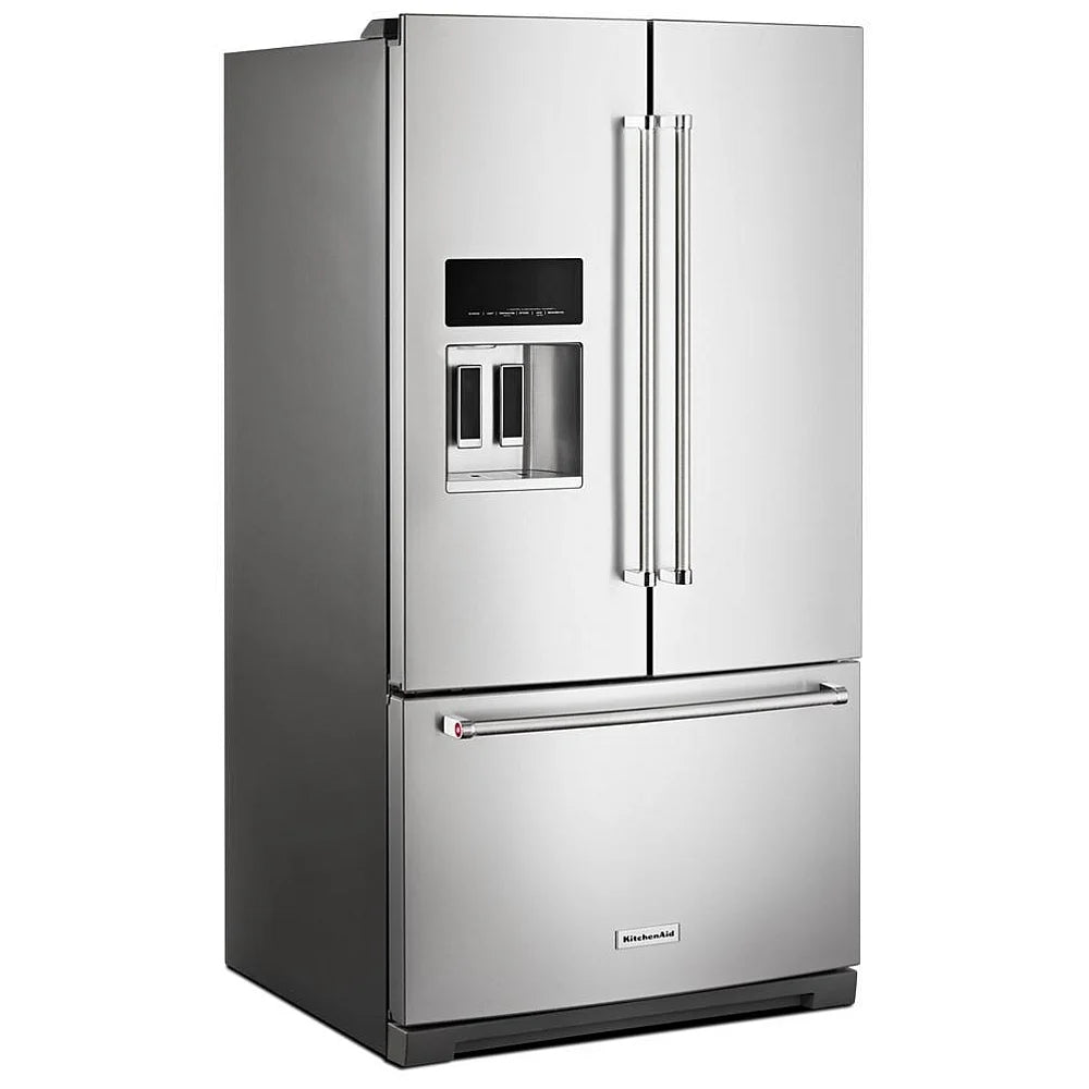 KitchenAid 26,8 pi³ Réfrigérateur à portes françaises – Modèle KRFF577KPS - Neuf/Boîte ouverte