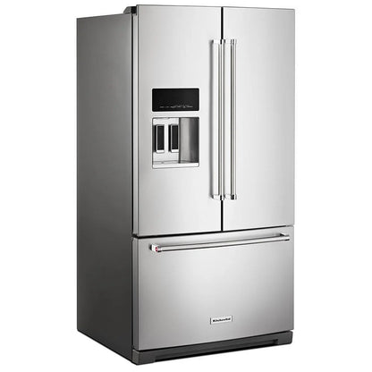 KitchenAid 26,8 pi³ Réfrigérateur à portes françaises – Modèle KRFF577KPS - Neuf/Boîte ouverte