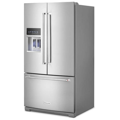 KitchenAid 26,8 pi³ Réfrigérateur à portes françaises – Modèle KRFF577KPS - Neuf/Boîte ouverte