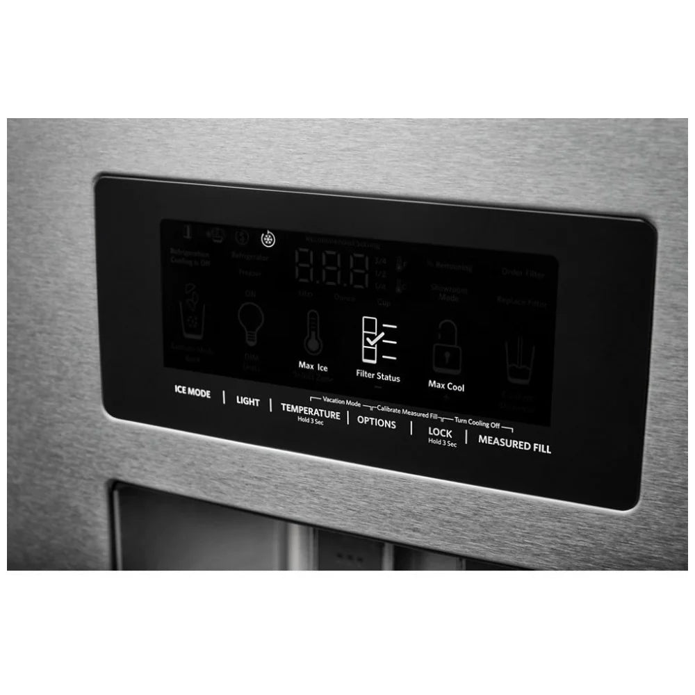 KitchenAid 26,8 pi³ Réfrigérateur à portes françaises – Modèle KRFF577KPS - Neuf/Boîte ouverte