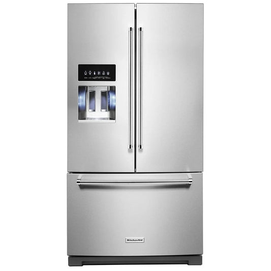 KitchenAid 26,8 pi³ Réfrigérateur à portes françaises – Modèle KRFF577KPS - Neuf/Boîte ouverte