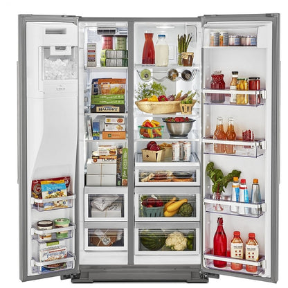 KitchenAid 24,8 pi³ Réfrigérateur côte-à-côte – Modèle KRSF705HPS - Neuf/Boîte ouverte