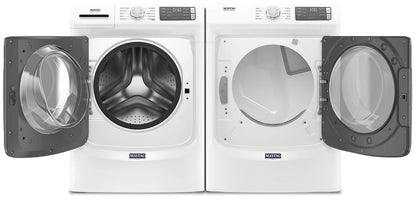 Maytag Ensemble laveuse frontale 5,2 pi³ avec Extra Power et sécheuse électrique 7,3 pi³ – Modèles MHW5630HW & YMED5630HW - Blanc - Neuf/Boîte ouverte