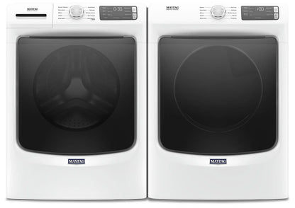 Maytag Ensemble laveuse frontale 5,2 pi³ avec Extra Power et sécheuse électrique 7,3 pi³ – Modèles MHW5630HW & YMED5630HW - Blanc - Neuf/Boîte ouverte