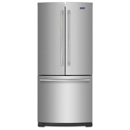 Maytag 19,6 pi³ Réfrigérateur porte française 30 pouces – Modèle MFB2055FRZ - Acier inoxydable résistant aux traces de doigts - Neuf/Boîte ouverte