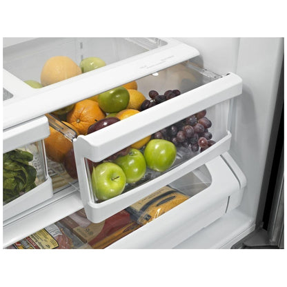 Maytag 19,6 pi³ Réfrigérateur porte française 30 pouces – Modèle MFB2055FRZ - Acier inoxydable résistant aux traces de doigts - Neuf/Boîte ouverte