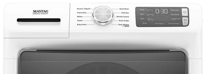 Maytag Ensemble laveuse frontale 5,2 pi³ avec Extra Power et sécheuse électrique 7,3 pi³ – Modèles MHW5630HW & YMED5630HW - Blanc - Neuf/Boîte ouverte