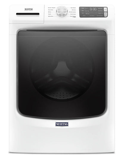 Maytag Ensemble laveuse frontale 5,2 pi³ avec Extra Power et sécheuse électrique 7,3 pi³ – Modèles MHW5630HW & YMED5630HW - Blanc - Neuf/Boîte ouverte