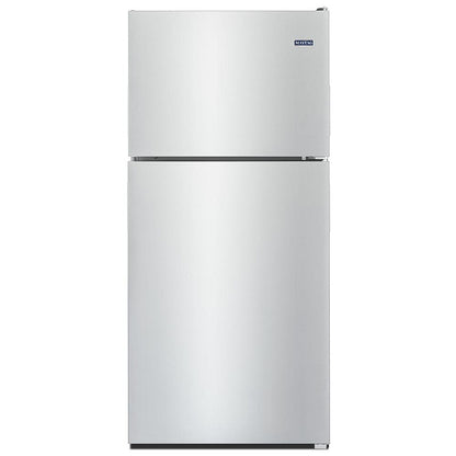 Maytag 18 pi³ Réfrigérateur à congélateur supérieur – Modèle MRT118FFFZ - Acier inoxydable résistant aux traces de doigts - Neuf/Boîte ouverte