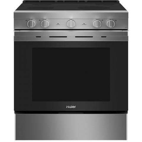 Haier Cuisinière électrique 30 pouces avec convection – Modèle QCSS740RNSS - Acier inoxydable - Neuf/Boîte ouverte