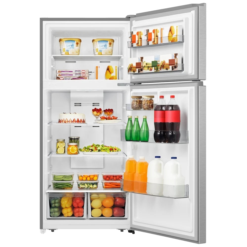 Hisense Réfrigérateur 30″ avec congélateur en haut 18 pi³ – Modèle RT18A2FSD