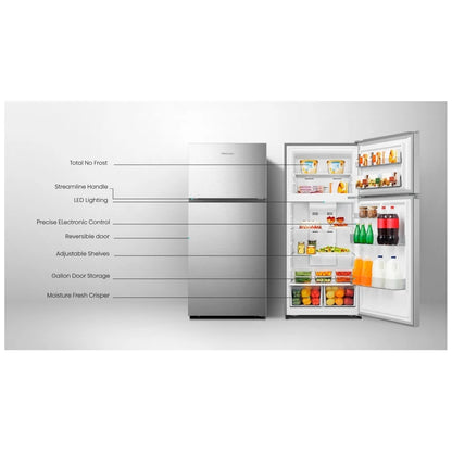 Hisense Réfrigérateur 30″ avec congélateur en haut 18 pi³ – Modèle RT18A2FSD