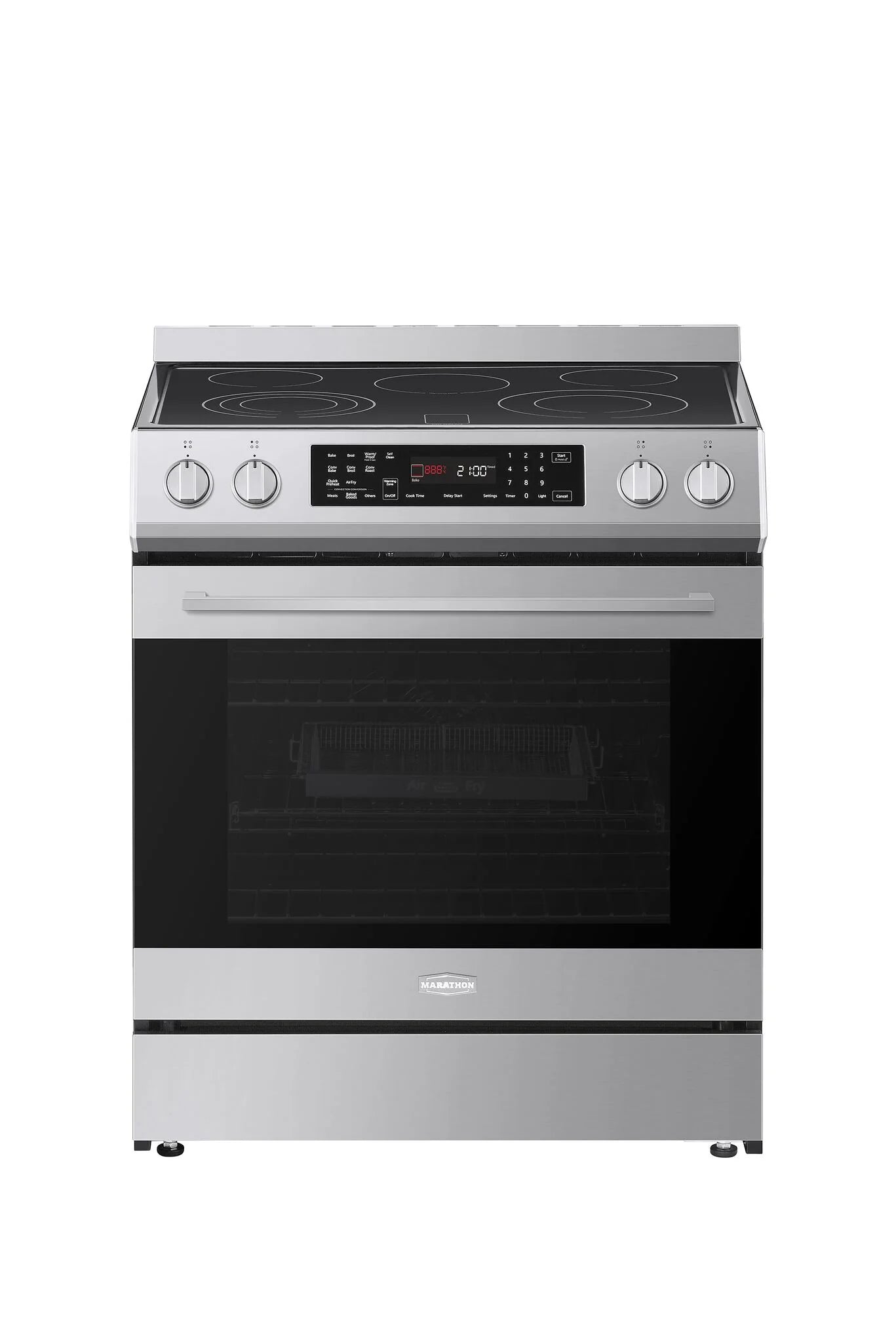 Marathon 30-inch Electric Convection Range with 5.0 cu. ft. Oven in Stainless Steel – Model MSCER3080SS