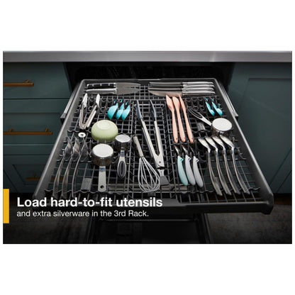 Whirlpool Lave-vaisselle encastrable 24 pouces silencieux avec 3e panier – Modèle WDT730HAMZ - Acier inoxydable - Neuf/Boîte ouverte