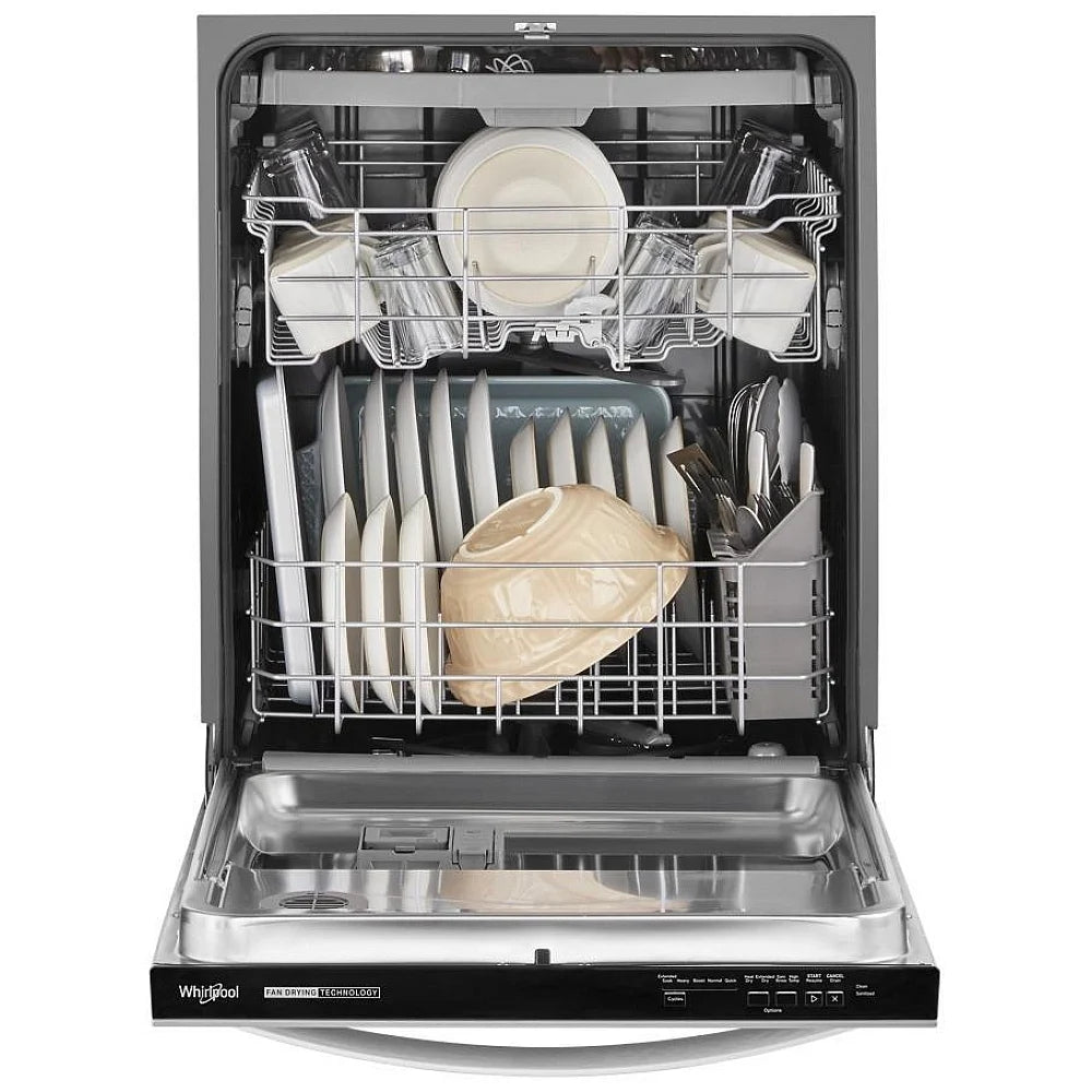 Whirlpool Lave-vaisselle encastrable 24 pouces silencieux avec 3e panier – Modèle WDT730HAMZ - Acier inoxydable - Neuf/Boîte ouverte